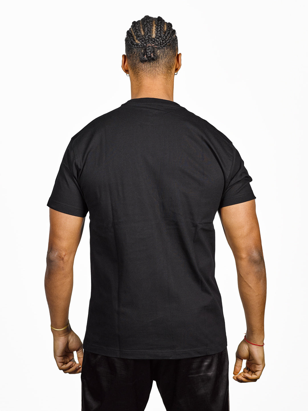 Exetees Regular Round Neck T-Shirt (Black) - exetees.com