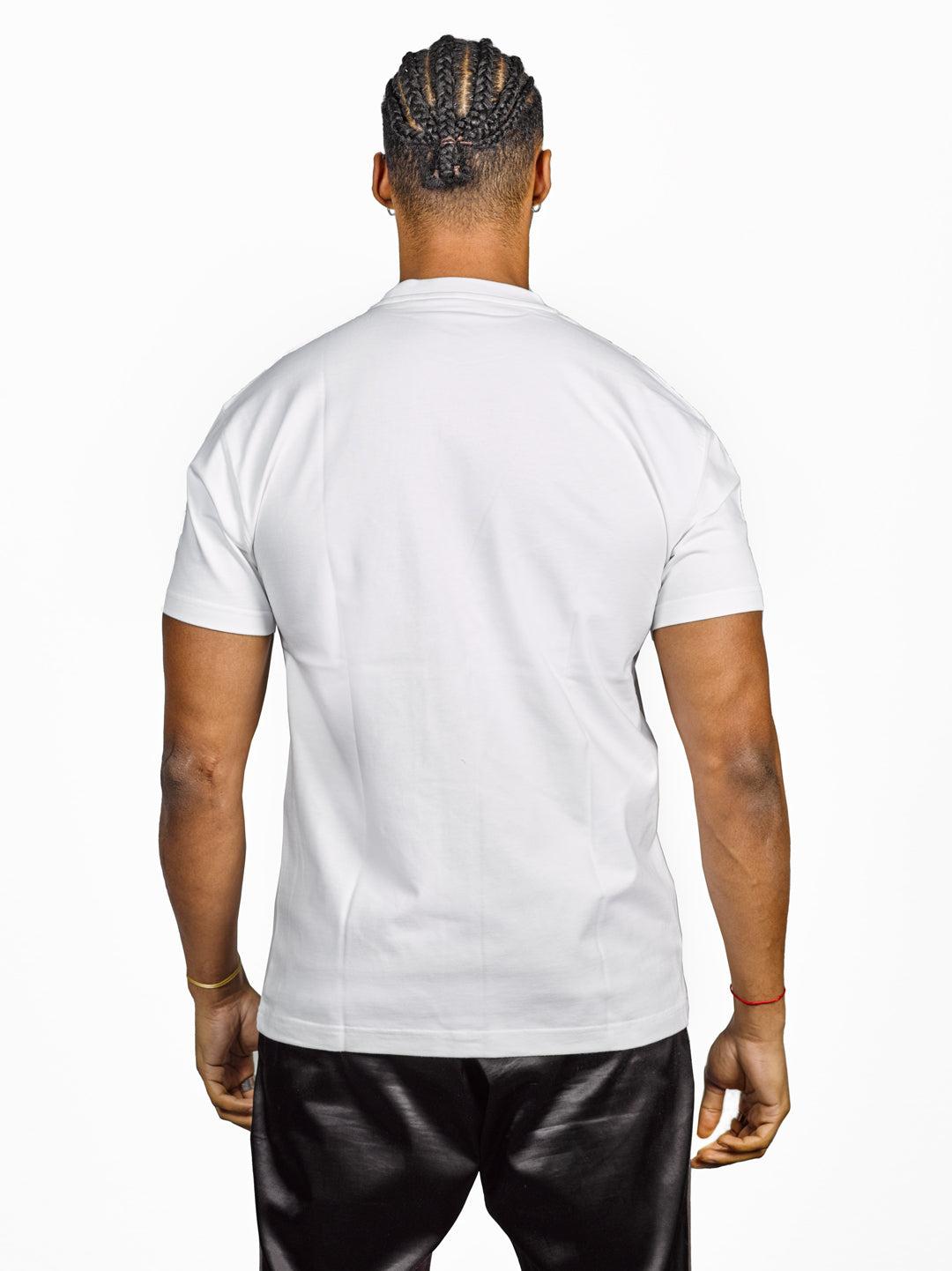 Exetees Regular Round Neck T-Shirt (White) - exetees.com